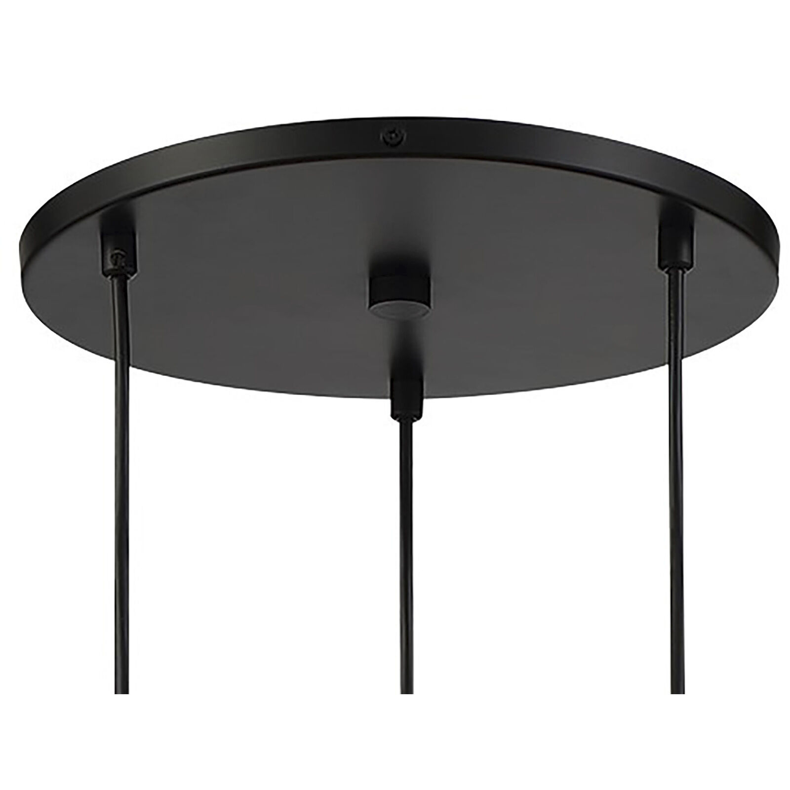 Cody 3 Light Coal/Soft Brass Pan Pendant Ceiling Light